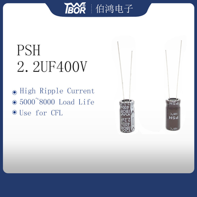Конденсатор 2.2UF 400V 10x13mm инвертора балласта CFL электронный