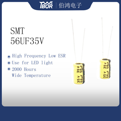 Конденсаторы конденсатора 6.3x11mm 56UF35V SMT электролитические высокотемпературные электролитические