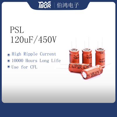 Конденсатор 120uF450V апельсина 22X45MM CFL алюминиевый электролитический