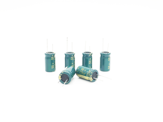 конденсатор конденсатора 220UF50V света СИД 10X16mm алюминиевый электролитический