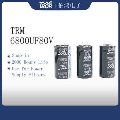 конденсаторы высокой температуры конденсатора 35X50mm 6800UF 80V электролитические