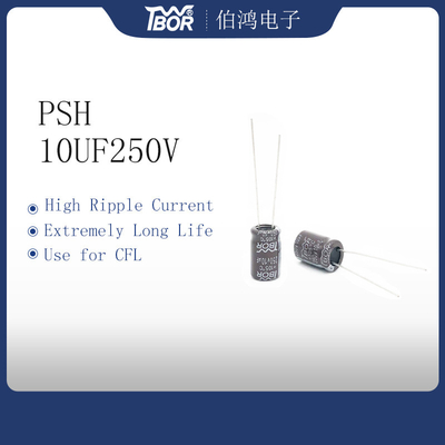 Конденсатор 10UF250V 10X16MM электронного балласта радиальный электролитический