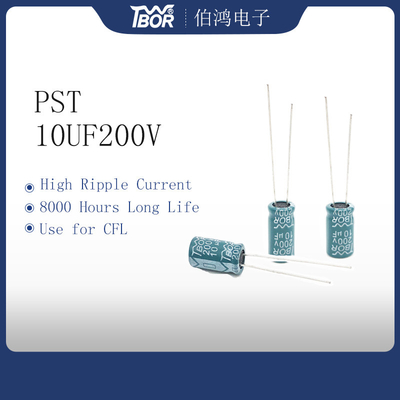Конденсатор электролитических конденсаторов 8X16MM 10UF 200V RoHS низкий ESR