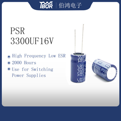 конденсатор электролитического конденсатора 3300uf 16v 13x30mm высокочастотный