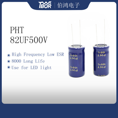 Конденсатор 22X30mm длинной жизни PHT 82UF 500V радиальный электролитический
