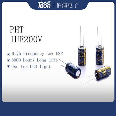 ISO 14001 электролитического конденсатора al конденсатора 10x13mm PHT 10uf 200v