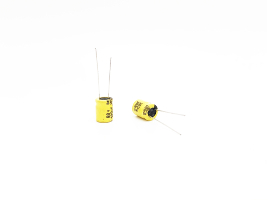 Конденсатор 100UF80V 10x13mm света СИД радиального руководства электролитический
