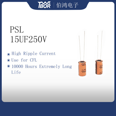 CFL 10000 часов конденсатора 15uF250V ISO9001 RoHS длинной жизни
