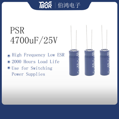 конденсатор 4700uf25v 18x40mm радиальный электролитический 2000 часов нагружает